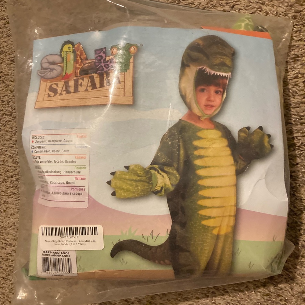 Silly Safari Dinosaur Costume size 2T - 3T